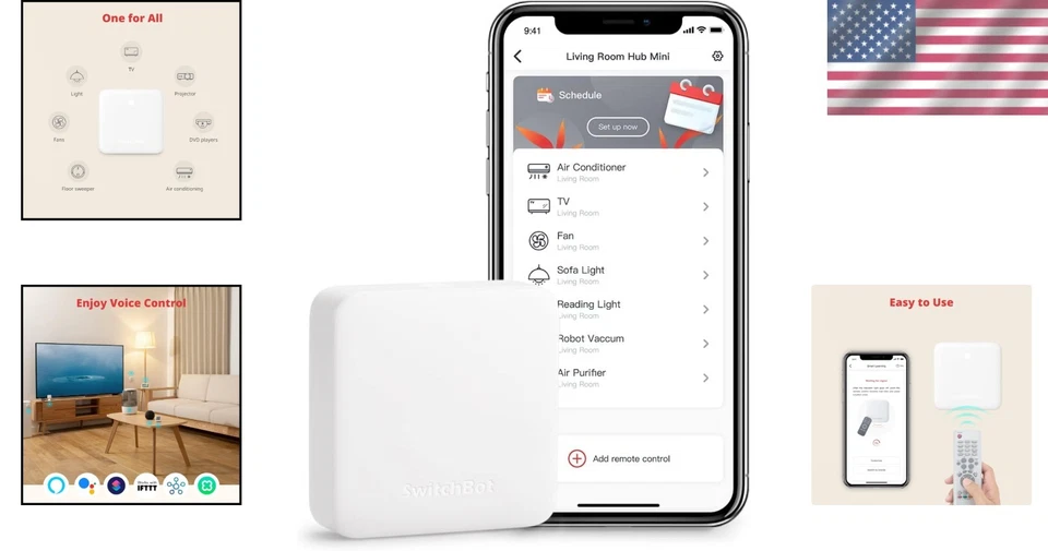 Mini Smart Remote Control - Wi-Fi, Voice Control, Universal - Image 2 of 4