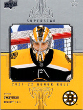 2021-22 UD Series 1 Honor Roll Jeremy Swayman #HR-48 Boston Bruins