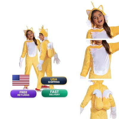 Disguise Sonic Tails Deluxe Costume For Kids Official Sonic Movie 3 Costume