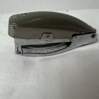 MCM Vintage Grey Bates 88P Hand Grip Stapler Hand Held Works