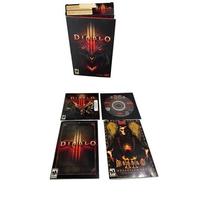 Diablo III 3 PC Game Blizzard Entertainment with Diablo II Expansion Manual Box