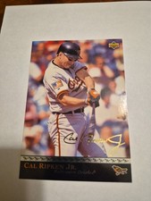 CAL RIPKEN JR 1996 UPPER DECK COLLECTION JUMBO GOLD FOIL SIGNATURE CARD #3