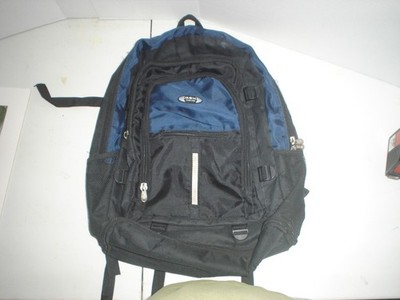 Or@mi Fashion Black And Blue Backpack
