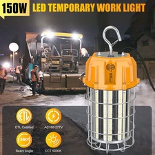 150W LED Temporary Work Light Portable Construction Jobsite Hanging Light 5000K