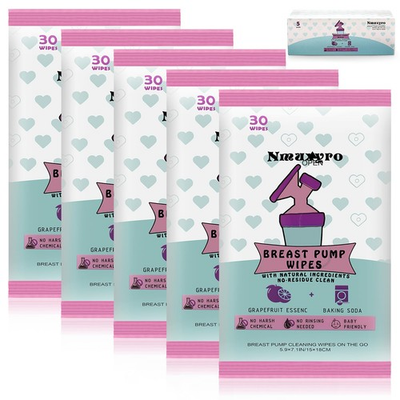 #ad Breast Pump 5 Packs Natural Pump Parts Cleaning On The Go Resealable Manua... $22.44