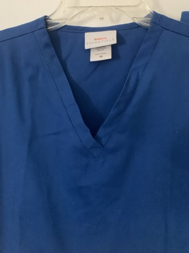 Barco Essentials Scrub Set - Royal Blue Top & Pants - XS Extra small - Picture 3 of 5