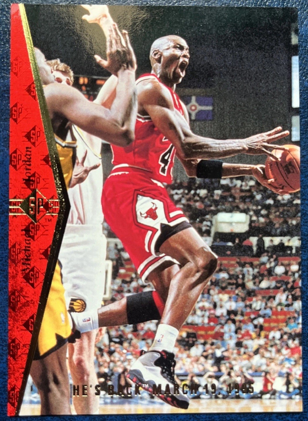 1994-95 Upper Deck SP Red Foil He's Back" #MJ1 Michael Jordan Chicago Bulls HOF