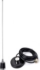 HYS Amateur Pre-Tuned Dual-Band VHF/UHF Dual Band NMO Antenna Black, Silver