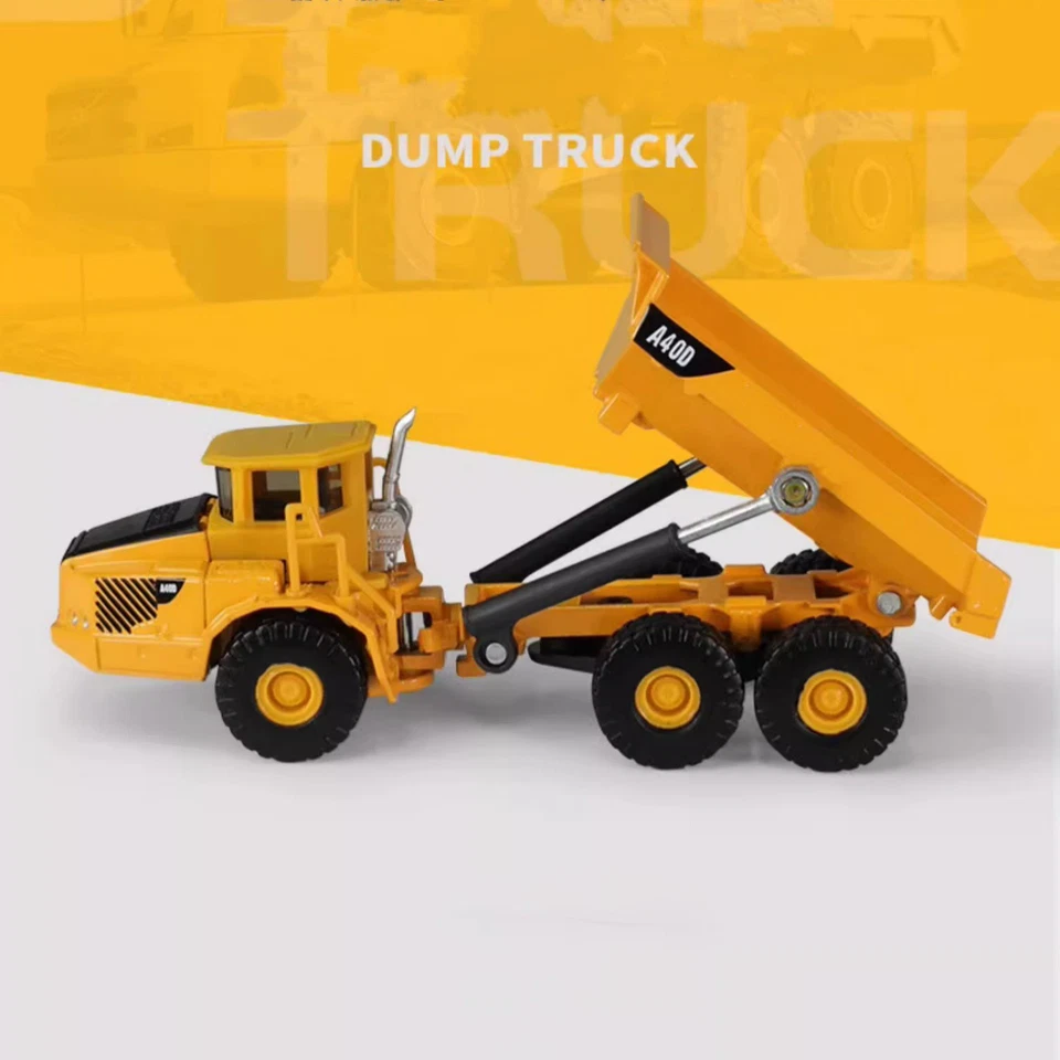 13.5cm Diecast Alloy 1/87 Scale Mining Dumper Truck Vehicle Model Toy Gifts - Image 2 of 4