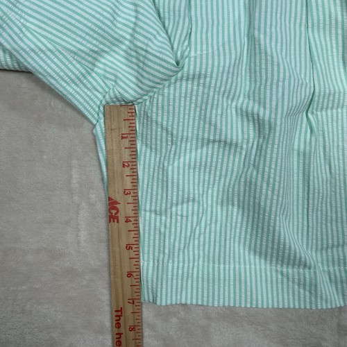 Ben Silver Charleston Seersucker Streifen Plissee Sommer Shorts mintgrün Gr. 35 - Bild 7 von 8