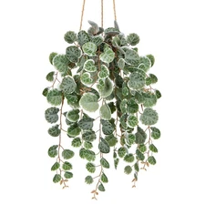 17 inch Artificial String of Heart Vines Plant with Pot Faux Hanging Greenery