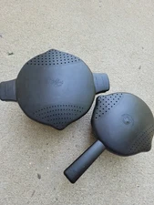 Pampered Chef Black Cooker Microwave Steamer 8 Cup 2 Quart 2778 & 4 Cup 2776 