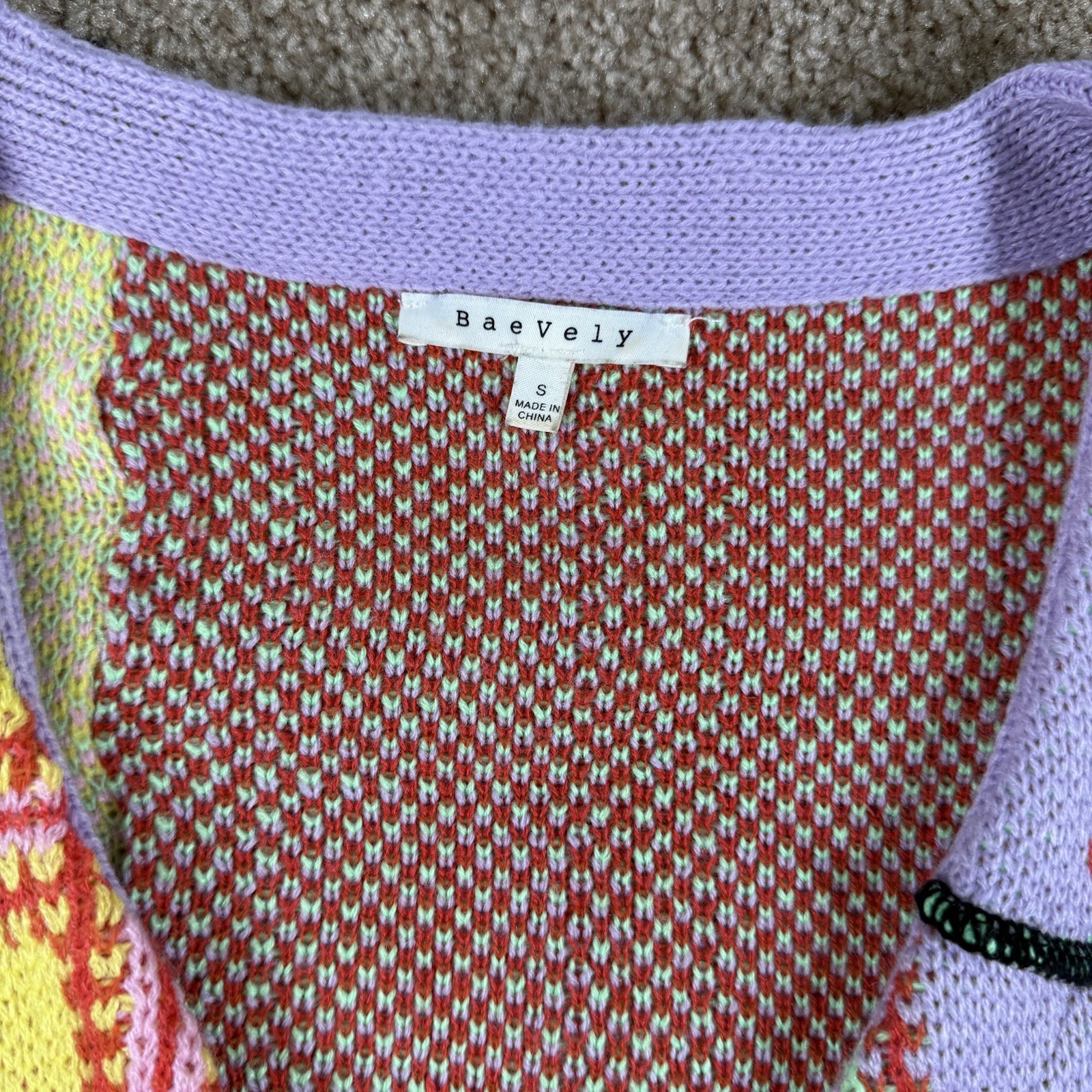 Baevely Small Multi Pattern Patchwork Floral Card… - image 2