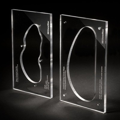 StewMac Control Cavity Routing Templates, Set of 2