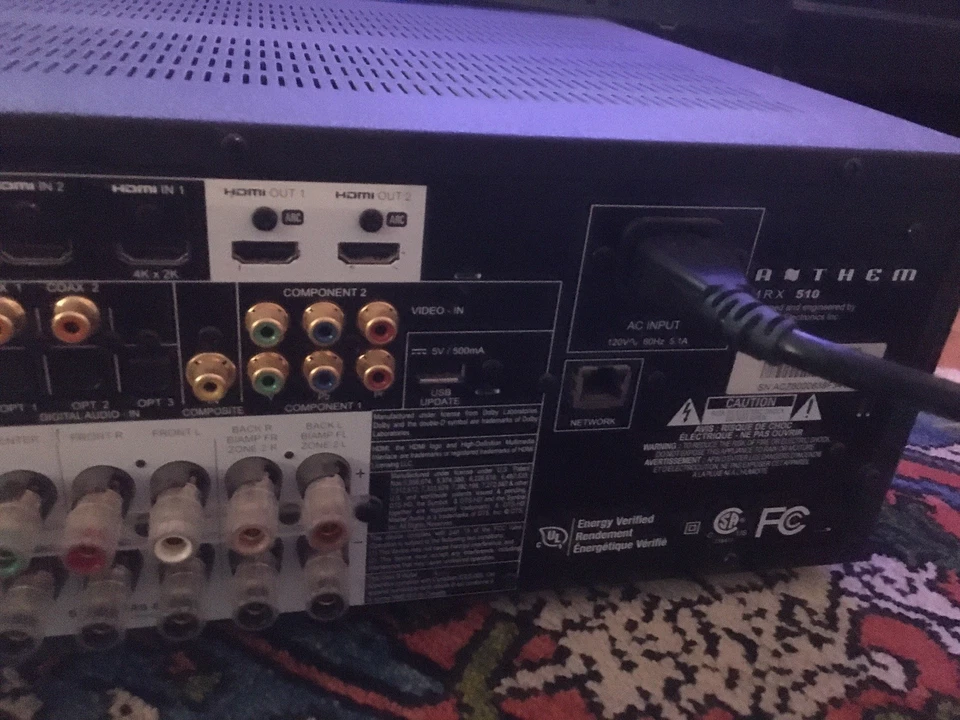 Anthem MRX 510 For Parts  Not Working- See Description - Image 3 of 3