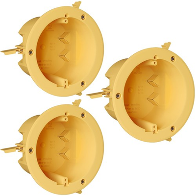 #ad 4quot; Junction Round Electrical for Wall Lights Old Work UL Listed 3 Pack I... $25.84