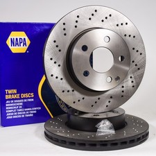 NAPA Bremsscheiben GELOCHT Mercedes C-Klasse W204 &Oslash;295mm VORN bel&uuml;ftet