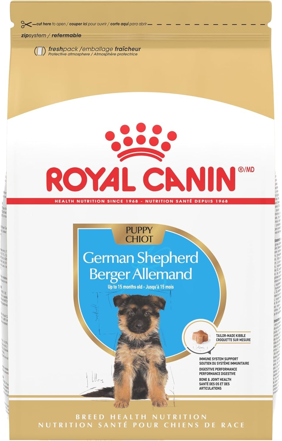 Royal Canin Puppy German Shepherd Breed Nutrition Dog Food, 2.5 lbs, Exp. 3/2027