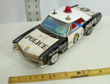 BANDAI 1965 BUICK RIVIERA POLICE CAR TIN BATTERY TOY JAPAN