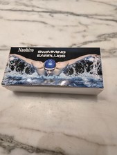 Lot de 4 paires de bouchons d'oreilles de natation en silicone réutilisables imperméables Naohiro