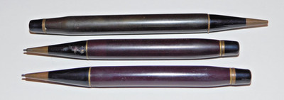 3 DRUCKBLEISTIFTE WERBUNG BICC & AT & E BRITISH COMPANIES um 1930-1950er Jahre