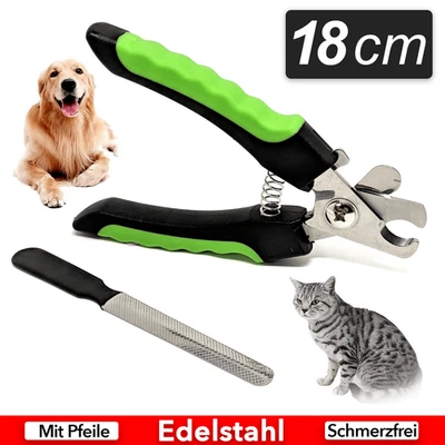MARKENLOS Krallenschere Krallenzange Nagelschere Hunde Katzen Krallen Zange Schneider Set