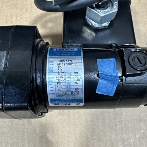 Leeson 985.627H Permanent Magnet DC Gearmotor 1/17HP 90V 60:1 Ratio - Picture 2 of 8