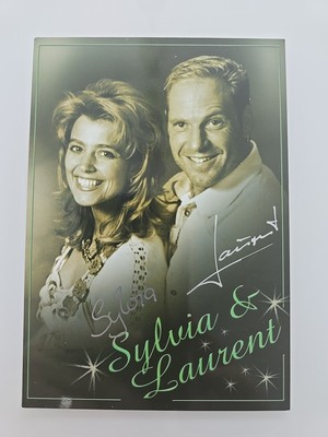 SYLVIA & LAURENT Autograph Signed Autograph Card Original