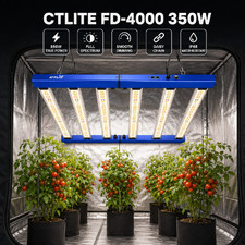 4000W Foldable LED Grow Light Bar 4X4FT Full Spectrum Dimmable Plant Lamp Indoor
