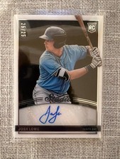 2022 Panini Chronicles Studio Black Signatures Josh Lowe RC SBSJL /25 LA Angels 
