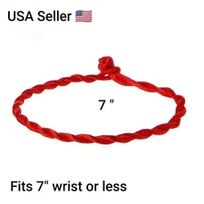 Red String Good Luck Fortune Bracelet Kabbalah Evil Eye Protection Jewelry 7" 