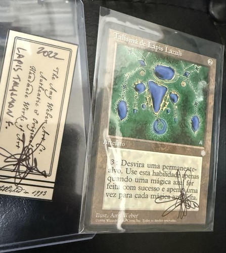 Artifact Artist Proof Lapis Lazuli Talisman MTG, Italy/Portuguese Languages, Use - Picture 2 of 2