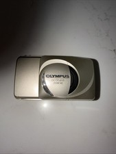 Olympus Stylus Zoom 140 All Weather Silver 35mm Film Camera Power Tested