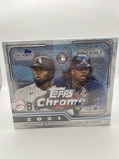 2021 Topps Chrome Baseball Jumbo Hobby Box Sealed HTA 5 Auto Autographs