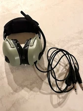David Clark H20-10 Aviation Headset - Good Used Condition