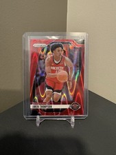 2024-25 Panini Prizm Amen Thompson #118 Red Seismic Prizm /299 Houston Rockets