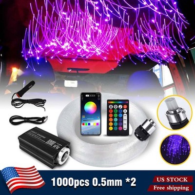 1000pc Car Home Headliner Star Light kit Roof Twinkle Ceiling Lights Fiber Optic