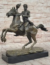 Art Deco Civil War Memorabilia Hot Cast Bronze Masterpiece Statue Figurine Decor