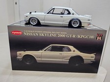 Kyosho 1/18 Nissan Skyline 2000GT-R KPGC10 White Custom Low Stance Model