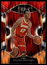 Onyeka Okongwu 2020-21 Panini Select #66 Red White Orange Flash RC Hawks