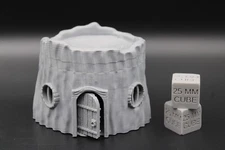 Tabletop Terrain Tree Stump House 28mm skirmish rpg wargame