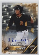 2016 Topps Pro Debut Gold Auto 24/50 Harold Ramirez #183 Auto 2d9