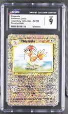 CGC 9 MINT Pidgeotto 34/110 Legendary Collection) Reverse Holo Pokemon Card