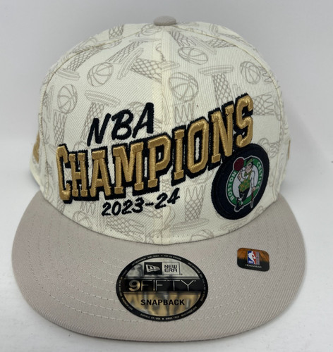 Boston Celtics New Era 2024 NBA Champions 9FIFTY Locker Room Snapback Hat