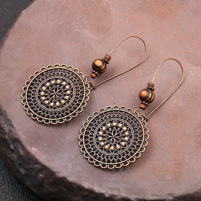#ad #ad Female Jewelry Creative for Women Drop Earring Vintage Ethnic Round Sun Boho 。 $5.18