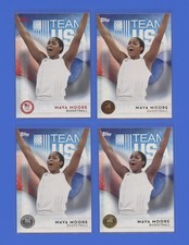 2016 Topps Olympics Maya Moore Gold Silver Bronze Base Lot (4) Womens Basketball