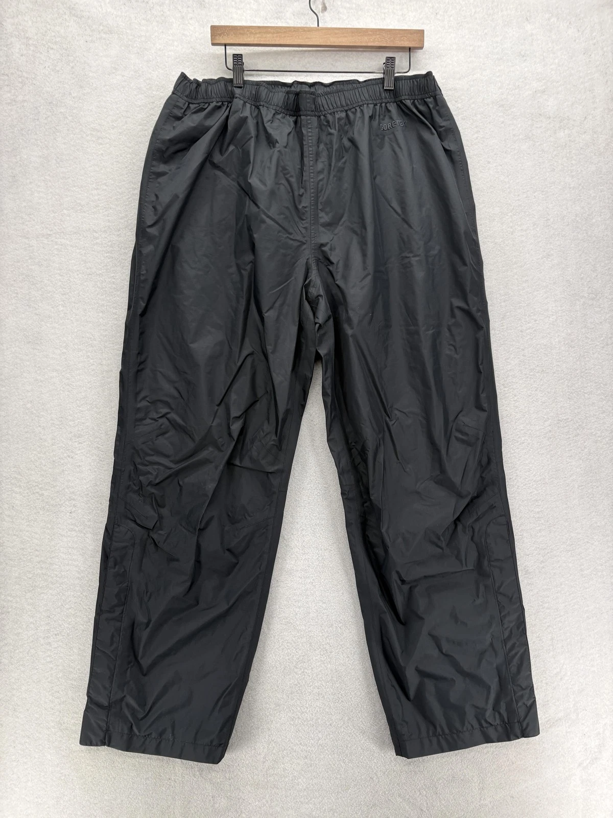 L.L. Bean Rain Pants Mens XL Black GORE-TEX Waterproof Lined Hiking Ski Outdoor