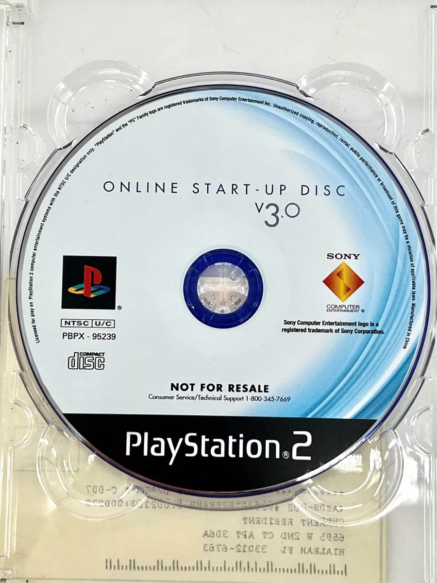 Playstation 2 PS2 Online Start Up Disc 3.0