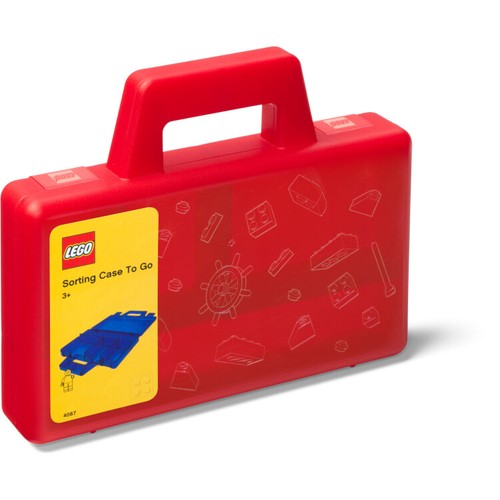 LEGO Productos de Almacenamiento: 40870001 Estuche Clasificador Para Ir Transparente Rojo NUEVO - Imagen 1 de 4