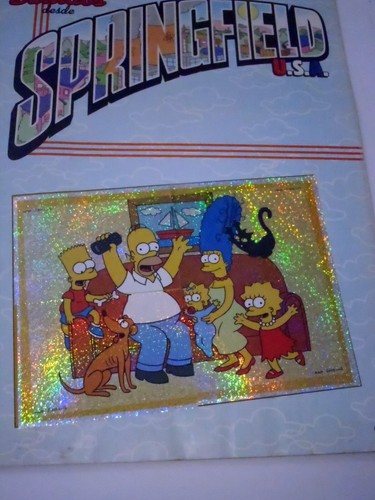 2003 THE SIMPSONS SPRINGIELD USA IV COLECCION STICKERS ALBUM XRARE ARGENTINE Ed. - Picture 3 of 16